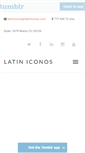 Mobile Screenshot of latiniconos.com