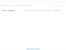 Tablet Screenshot of latiniconos.com
